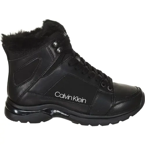 Womens High-Top Sneakers , female, Sizes: 4 UK - Calvin Klein - Modalova