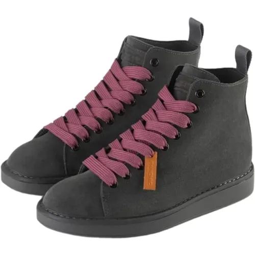 Contemporary Suede Boot with Contrast Laces , female, Sizes: 3 UK - Panchic - Modalova
