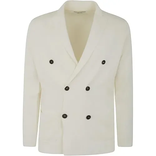 Double-Breasted Jacket , male, Sizes: L - Filippo De Laurentiis - Modalova