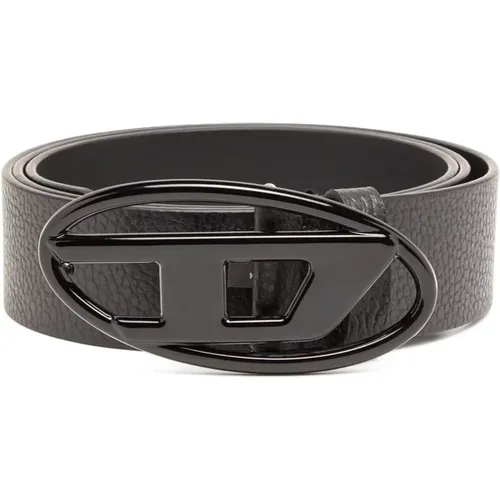 Oval Logo Belt , male, Sizes: 95 CM, 80 CM, 85 CM, 90 CM, 100 CM, 105 CM - Diesel - Modalova