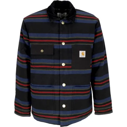 Oregon Jacket Starco Stripe/Black , Herren, Größe: L - Carhartt WIP - Modalova