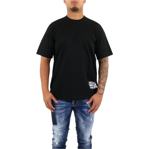 Stylisches Herren T-Shirt , Herren, Größe: XL - Dsquared2 - Modalova