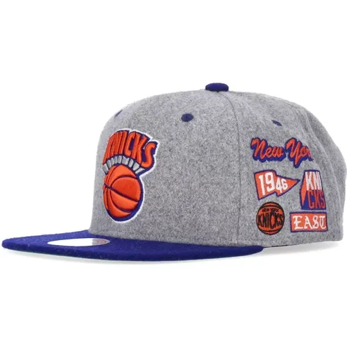 NBA Melton Patch Snapback Hat , Herren, Größe: ONE Size - Mitchell & Ness - Modalova