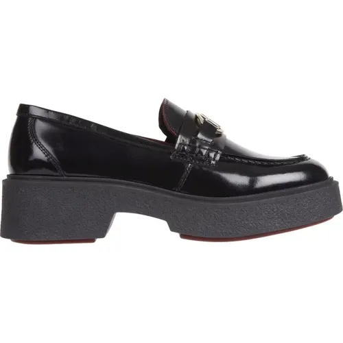Schwarze Loafers für Damen , Damen, Größe: 40 EU - Tommy Hilfiger - Modalova