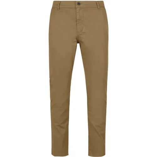 Slim Fit Piqué Chino Pants , male, Sizes: W32, W34, W33, W38, W30, W31, W36 - BomBoogie - Modalova