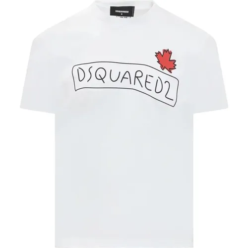 Logo T-Shirt , male, Sizes: L, XS, S - Dsquared2 - Modalova