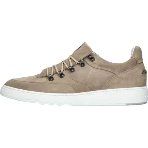 Brauner Low Top Sneaker Sfm-10164 , Herren, Größe: 43 1/3 EU - Floris van Bommel - Modalova