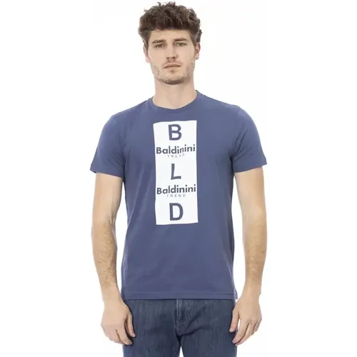 Blau Baumwoll Trendiges T-Shirt - Baldinini - Modalova