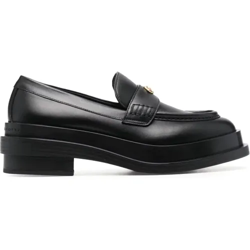 Elegante Schwarze Loafers , Damen, Größe: 37 1/2 EU - giuseppe zanotti - Modalova