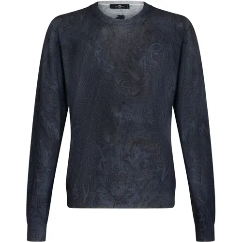 Darkblue Knitwear Ss24 , male, Sizes: S, L, M - ETRO - Modalova