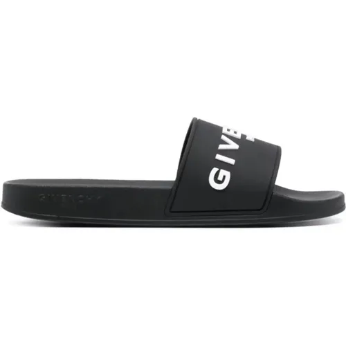 Classic Branded Pool Sliders in , male, Sizes: 9 UK, 7 UK - Givenchy - Modalova