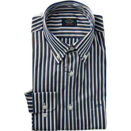Patterned Long Sleeve Shirts , male, Sizes: M - PAUL & SHARK - Modalova