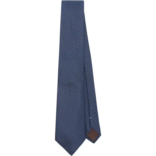 Luxury Silk Tie, Made in Italy , male, Sizes: ONE SIZE - Canali - Modalova