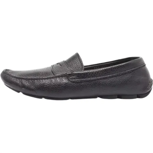 Pre-owned Leather flats , male, Sizes: 8 1/2 UK - Prada Vintage - Modalova