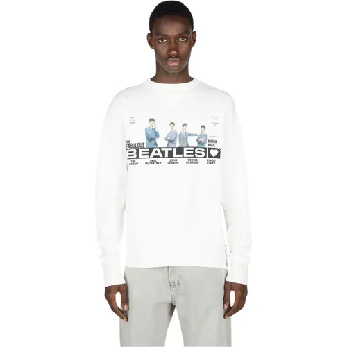 Beatles Grafik Sweatshirt , Herren, Größe: M - Human Made - Modalova