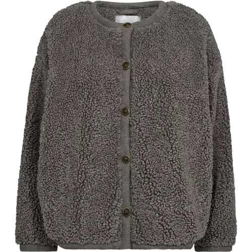 Teddy Jacket in Mid Grey , female, Sizes: M, XS, S, L - Co'Couture - Modalova