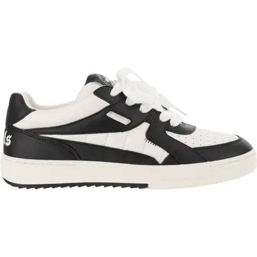 Leather Lace-Up Sneakers, Color-Block Design , male, Sizes: 8 UK - Palm Angels - Modalova