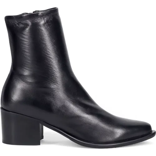 Refined Italian Leather Ankle Boots , female, Sizes: 3 UK - Lorenzo Masiero - Modalova
