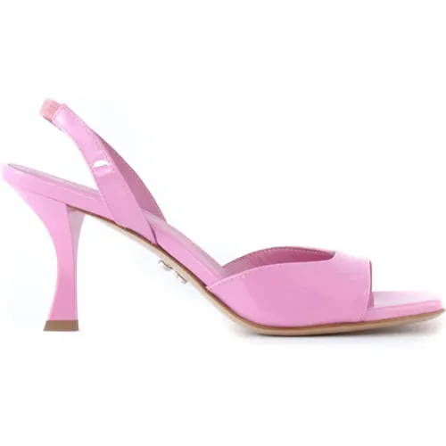 Glossy Leather Irene Sandals , female, Sizes: 4 UK, 6 UK, 4 1/2 UK, 5 UK - Sergio Levantesi - Modalova