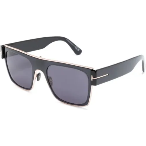 Goldene Sonnenbrille mit Original-Etui,Braune Sonnenbrille Ft1073-51G - Tom Ford - Modalova