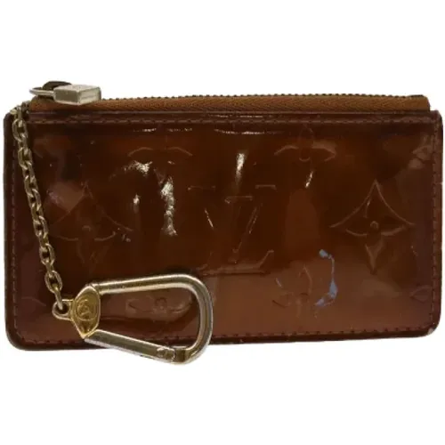 Bronze Patent Leather Coin Purse , female, Sizes: ONE SIZE - Louis Vuitton Vintage - Modalova