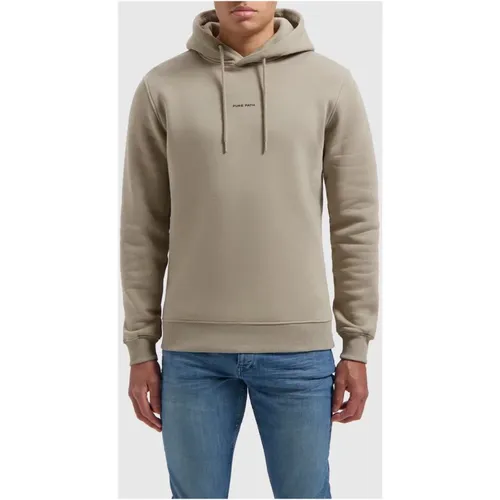 Essential Logo Hoodie Herren , Herren, Größe: M - Pure Path - Modalova