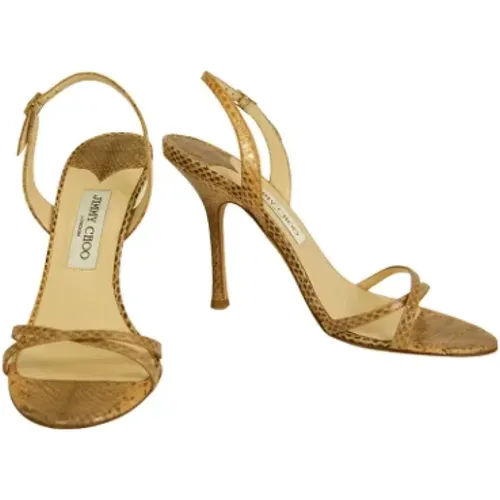 Leder Riemchen Sandalen , Damen, Größe: 40 EU - Jimmy Choo Pre-owned - Modalova