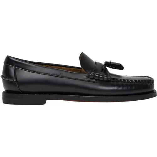 Leather Penny Loafer Shoes , female, Sizes: 3 1/2 UK, 3 UK - Sebago - Modalova