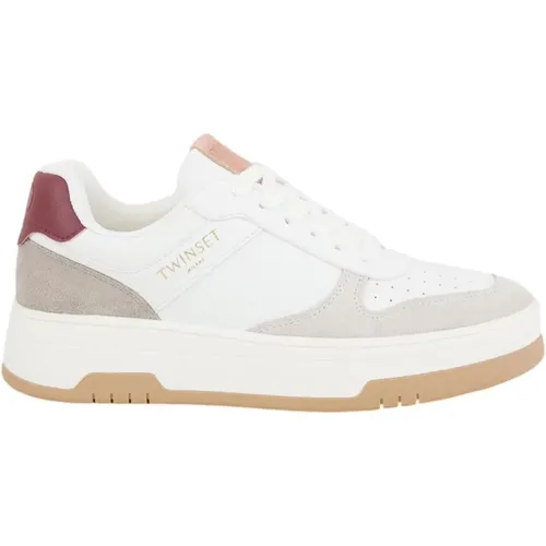 Weiße Sneaker Schuhe , Damen, Größe: 38 EU - Twinset - Modalova