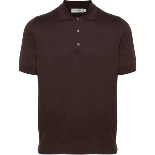 Classic Cotton Polo Shirt Made in Italy , male, Sizes: 2XL - Canali - Modalova