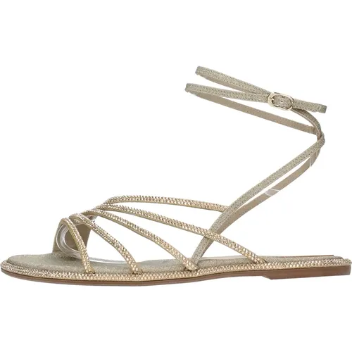 Sandalen Gold , Damen, Größe: 38 1/2 EU - Le Silla - Modalova