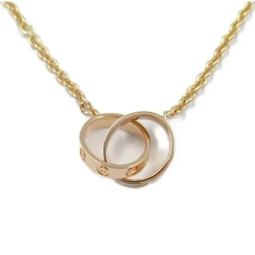 Pre-owned Gold necklaces , female, Sizes: ONE SIZE - Cartier Vintage - Modalova