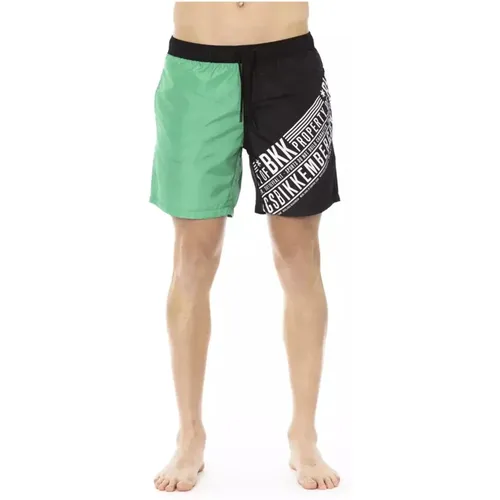 Side Print Swim Shorts , male, Sizes: S, L, M, XL, 2XL - Bikkembergs - Modalova