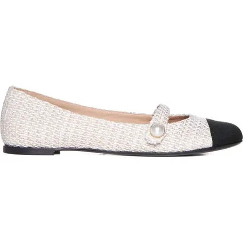 Weiße Flache Schuhe Eleganter Stil , Damen, Größe: 37 EU - Roberto Festa - Modalova