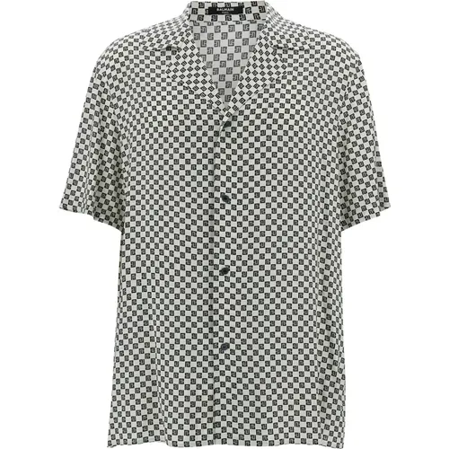Graues Mini Monogramm Pyjama Hemd , Herren, Größe: L - Balmain - Modalova