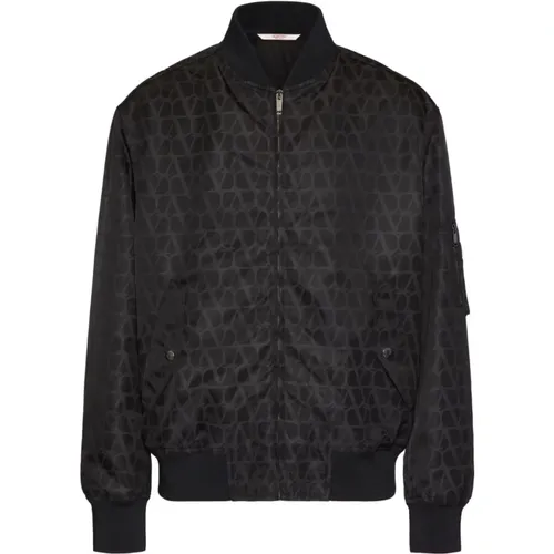 Iconographe-Print Bomber Jacket , male, Sizes: M - Valentino - Modalova