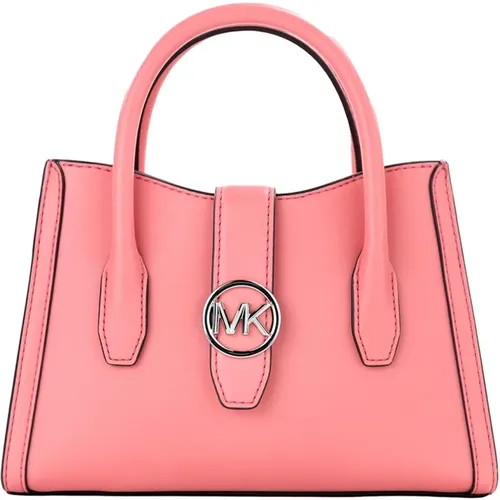 Luxurious Tea Rose Top Zip Satchel Crossbody Bag , female, Sizes: ONE SIZE - Michael Kors - Modalova