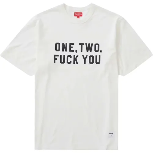 Limitierte Auflage Weißes Grafik-T-Shirt , Herren, Größe: XL - Supreme - Modalova