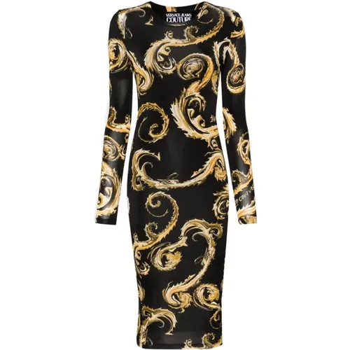 Schwarzes Kleid Aw24 Damenmode - Versace Jeans Couture - Modalova