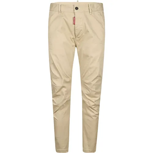 Stilvolle Chinos für Herren , Herren, Größe: S - Dsquared2 - Modalova