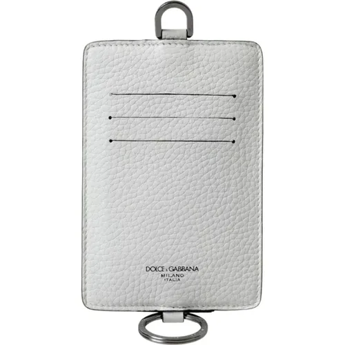 Lederkartenhalter Brieftasche mit Logo - Dolce & Gabbana - Modalova
