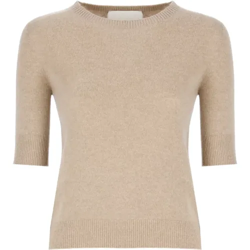 Cashmere Sweater Round Neck Short Sleeves , female, Sizes: S, XS - Vanisé - Modalova