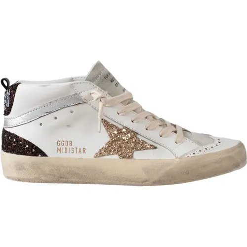 Vintage Style Leder Sneakers , Damen, Größe: 41 EU - Golden Goose - Modalova