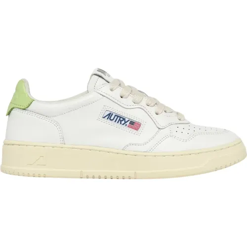 Vintage Low-Top Leder Sneakers , Damen, Größe: 37 EU - Autry - Modalova