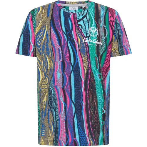 Unique Alloverprint T-Shirt , male, Sizes: XL - carlo colucci - Modalova