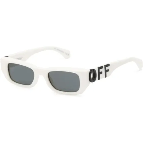 Off , Oeri124 0107 Sunglasses , unisex, Sizes: 49 MM - Off White - Modalova