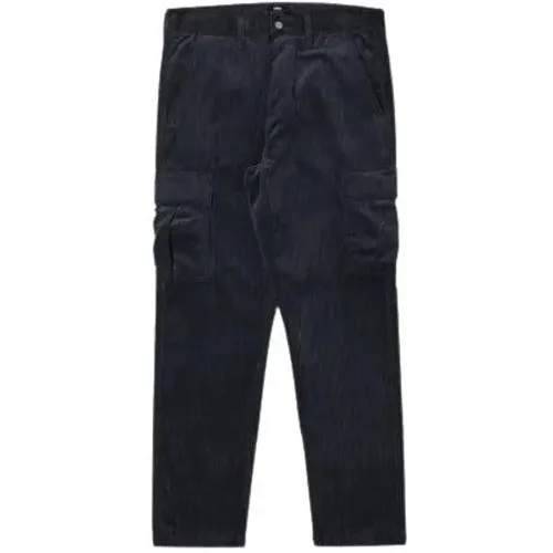 Ed-45 Combat Cargo Corduroy Pants Ebony , male, Sizes: W30, W32 - Edwin - Modalova