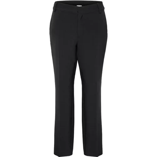 Gerade Hose Schwarz , Damen, Größe: 3XL - My Essential Wardrobe - Modalova