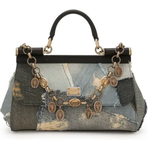 Blue Jeans Chain Bag , female, Sizes: ONE SIZE - Dolce & Gabbana - Modalova