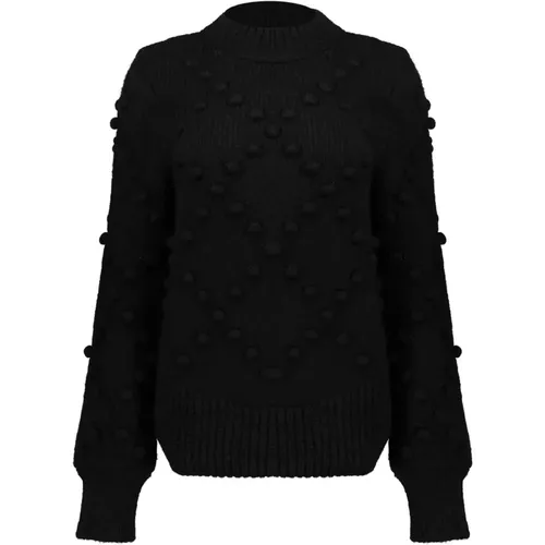 Verspielter Gestrickter Polka Dot Pullover , Damen, Größe: L - Geisha - Modalova